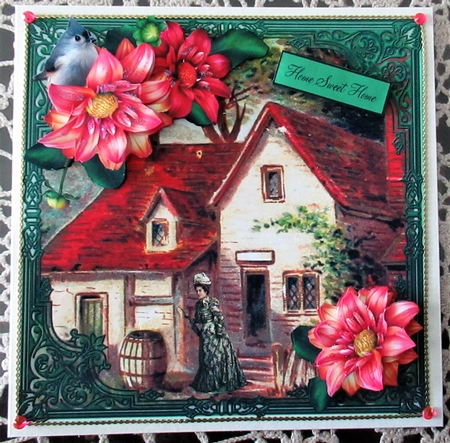 Cottage Country Life Topper with Decoupage by Wendy De Winter