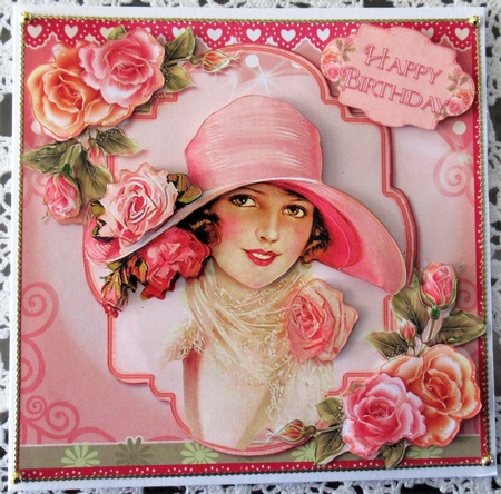 Victorian Lady and Roses Mini Kit by Wendy De Winter