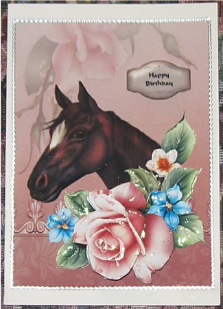 Roses and Horse by Wendy De Winter