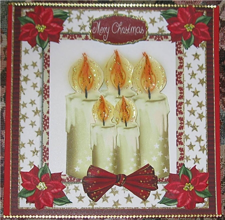 Beautiful White Candle Collection Red 8x8 Mini Kit by Wendy De Winter