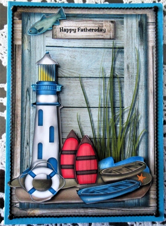 Male Card Lighthouse by Wendy De Winter