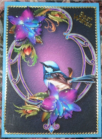 Gorgeous Orchids on a Fancy Frame A5 by Wendy De Winter