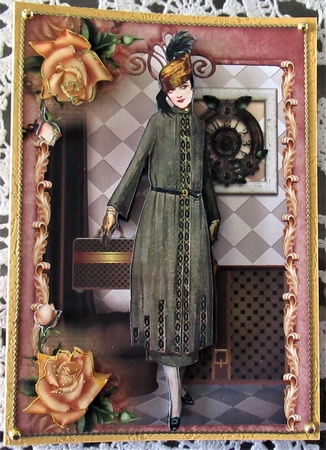 Last Train Art Deco Lady by Wendy De Winter