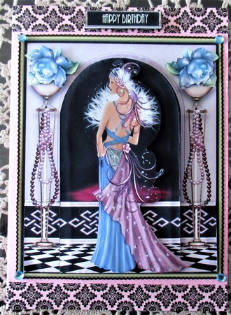 Stunning Flapper Lady No 18 Mini Kit by Wendy De Winter