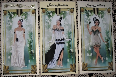 3 Ladies Card Toppers by Wendy De Winter