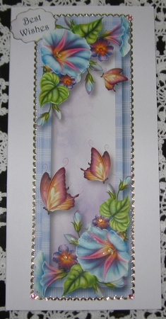 Floral & Flutters Large Dl - Morning Glory by Wendy De Winter