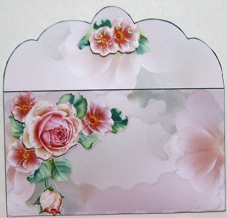 Creamy Pink Roses Money Wallet by Wendy De Winter