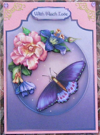 Summer Blooms Shaped Card Front with Step by Step by Wendy De Winter
