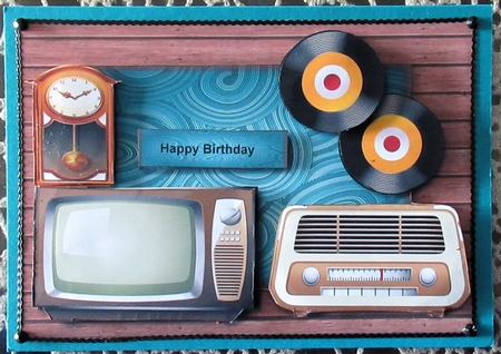 Male Card Retro by Wendy De Winter