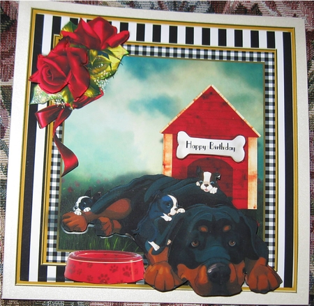 Puppy Play Card Front Kit by Wendy De Winter