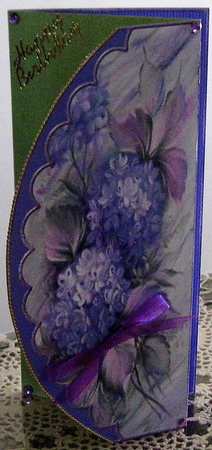 Hyacinth Tri-Fold Quick Card by Wendy De Winter