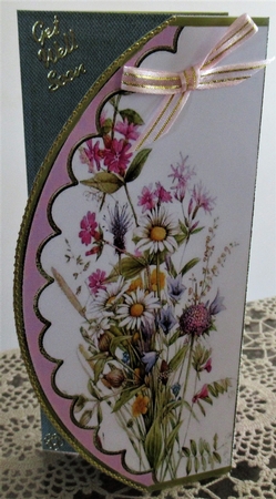 Wild Flowers Tri-Fold Quick Card by Wendy De Winter