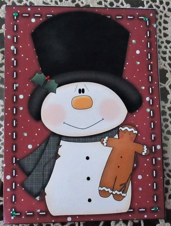 Christmas Gift Card Envelope Red 1 by Wendy De Winter