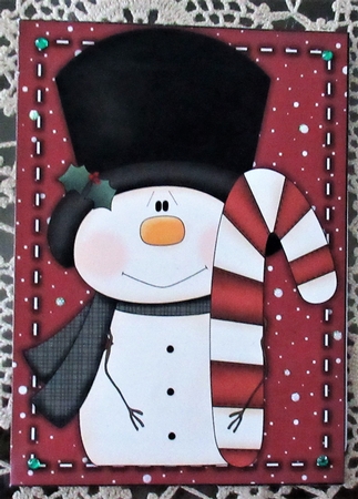 Christmas Gift Card Envelope Red 2 by Wendy De Winter