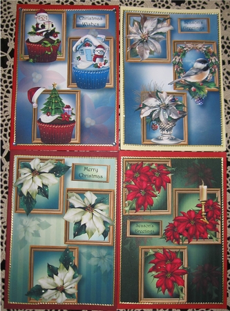Frame Trio Christmas Bumper Kit 1 (Floral & Cupcakes) by Wendy De Winter