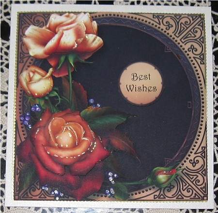 Beautiful Henna Roses by Wendy De Winter