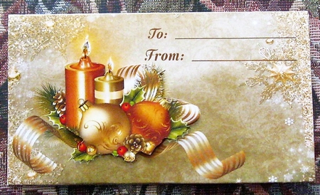 Candles Glowing Money Wallet or Gift Card Holder by Wendy De Winter