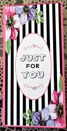 Floral Just for You  Money/Voucher/Gift  - Wallet/Pocket/Envelope by Wendy De Winter