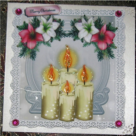 Beautiful Cream Candles 8x8 Mini Kit by Wendy De Winter