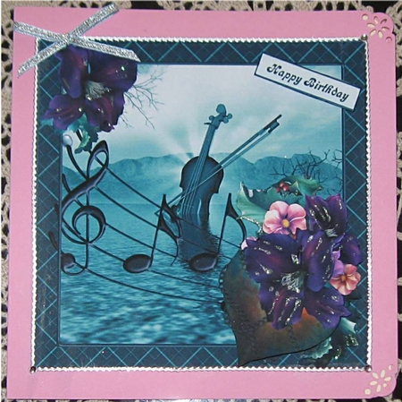 Chained Melody Topper with Decoupage by Wendy De Winter