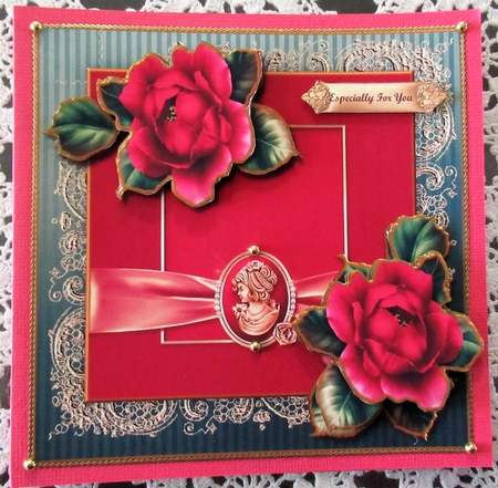 Vintage Cameo & Embossed Roses Mini Kit by Wendy De Winter