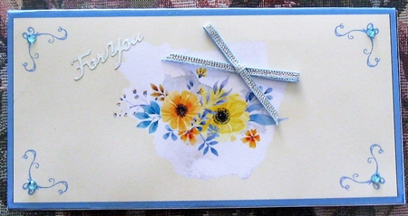 Autumn Floral Gift Voucher Pocket/Money Wallet by Wendy De Winter