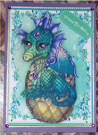 Mystic Dragon in Green Egg by Wendy De Winter