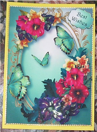 Summer Bouquet & Butterflies A5 by Wendy De Winter