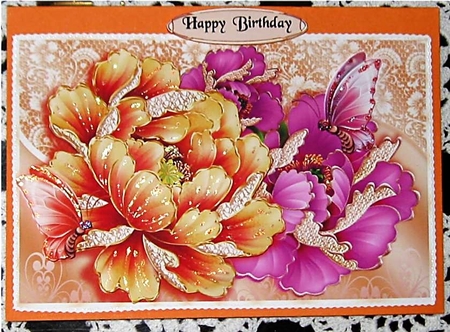 Beautiful Flowers with Butterflies by Wendy De Winter