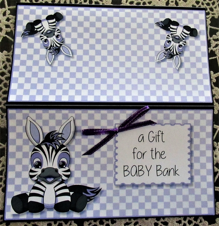 Gift for Baby Bank Money/Voucher Pocket/Wallet Envelope by Wendy De Winter