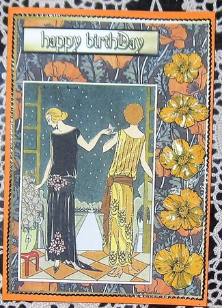 Art Deco Poppies by Wendy De Winter