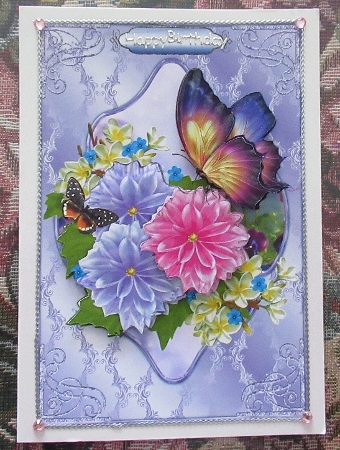 Beautiful Floral and Butterflies by Wendy De Winter