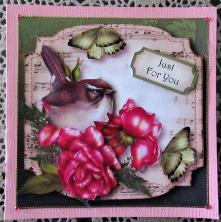 Sheet Music Plaque - Glory Roses by Wendy De Winter