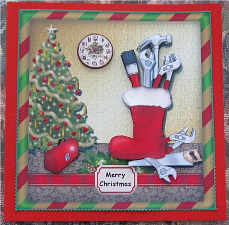 Christmas Boot with Tools SBS by Wendy De Winter