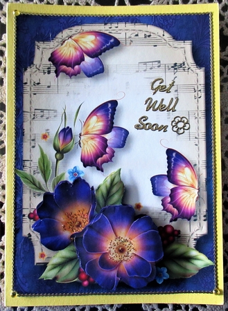 Sheet Music & Butterflies - Fleur De Boudoir A5 by Wendy De Winter