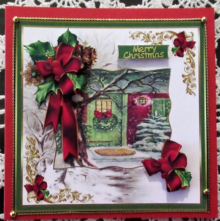 Christmas door  by Wendy De Winter