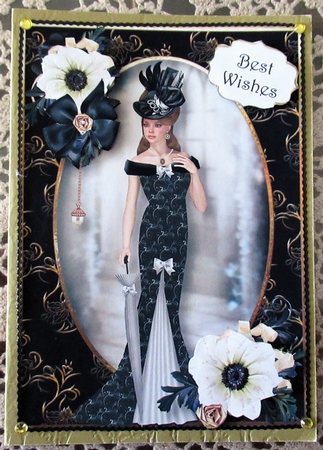 Edwardian Elegance - White Anemone A5 by Wendy De Winter