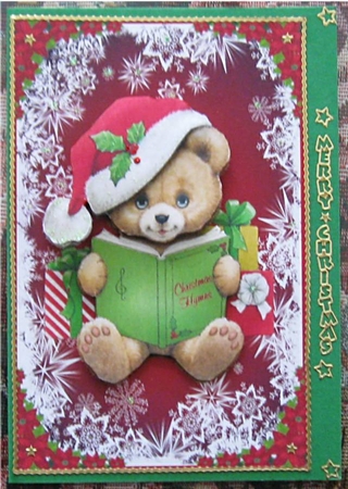 Christmas Teddy by Wendy De Winter
