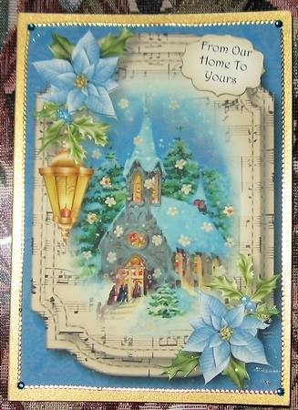 Sheet Music Christmas - The Christmas Church A5 by Wendy De Winter