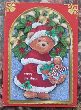 Arch card mrs. Santa by Wendy De Winter
