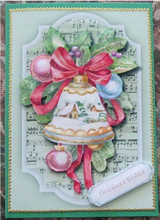 Lovely Christmas Bell and Baubles by Wendy De Winter