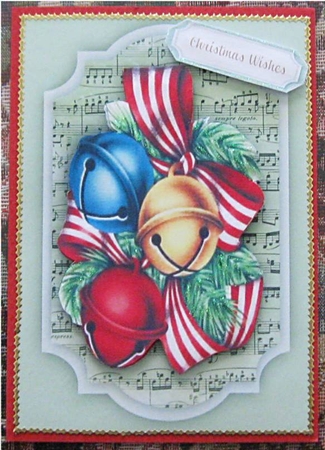Lovely Jingle Bells and Bow by Wendy De Winter