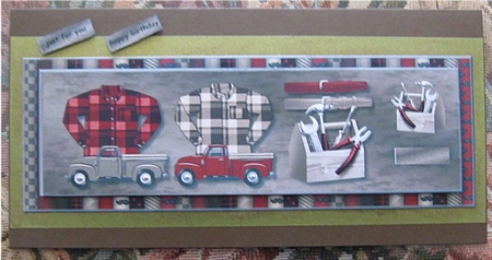 Male card large DL  2 by Wendy De Winter