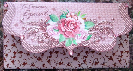 Rose Gold Floral Voucher 4 by Wendy De Winter
