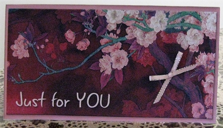 Burgundy Blooms Money/Voucher Wallet/Pocket/Envelope by Wendy De Winter
