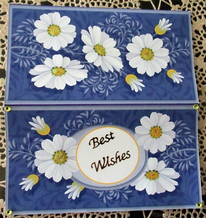 Daisy Purple Mothers Day Money/Voucher Wallet/Pocket/Envelope by Wendy De Winter