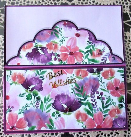 Flowers Galore Voucher/Money Wallet/Pocket Envelope - Rose by Wendy De Winter