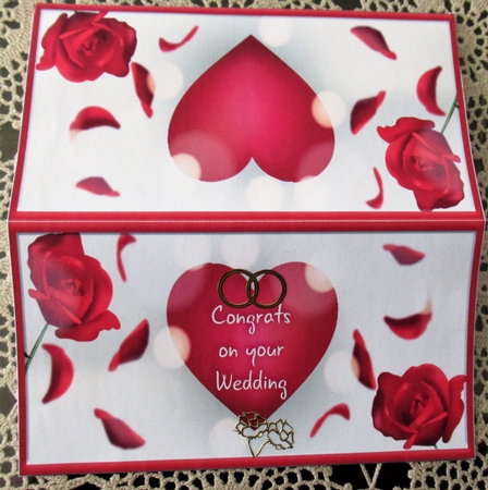 Love Heart Voucher/Money Wallet/Pocket Envelope - Congrats on your Wedding by Wendy De Winter