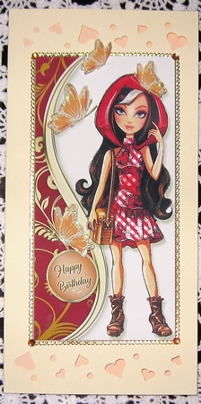 DL. Pretty Teens Card Front 6 by Wendy De Winter