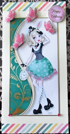 DL. Pretty Teens Card Front 10 by Wendy De Winter